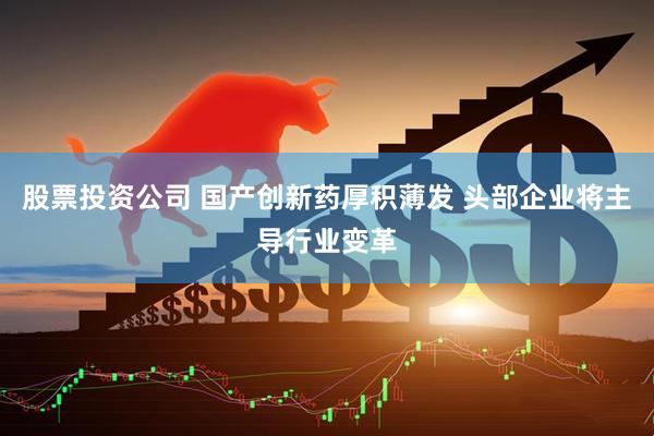 股票投资公司 国产创新药厚积薄发 头部企业将主导行业变革